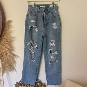Pacsun Medium High Waisted Straight Leg Jean